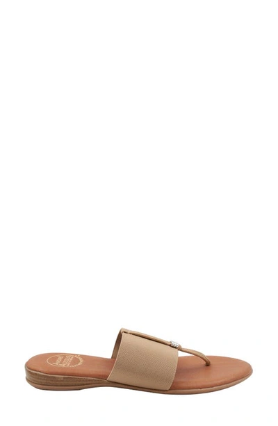 Shop Andre Assous Nice Featherweights™ Slide Sandal In Beige