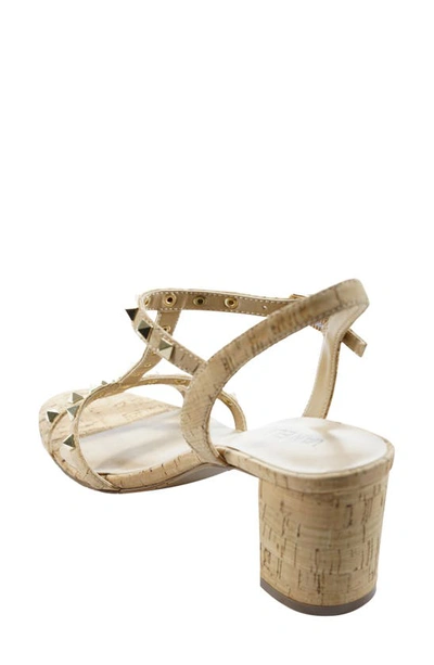 Shop Vaneli Midge Studded Strappy Sandal In Natural Cork