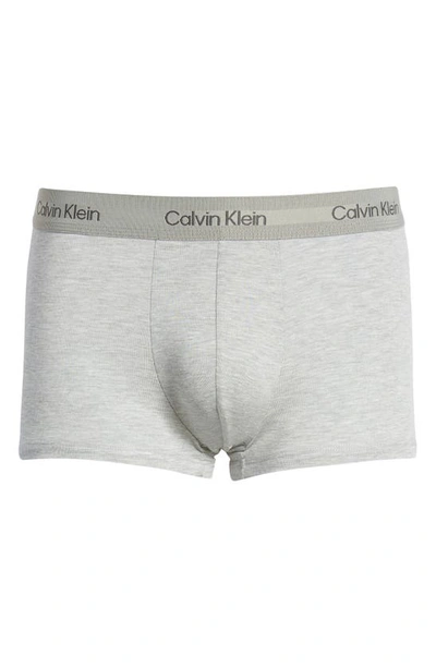 Shop Calvin Klein Stretch Modal Trunks In P7a B10 Grey He