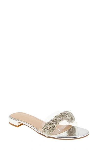 Shop Bcbgeneration Darli Slide Sandal In Silver/ Clear