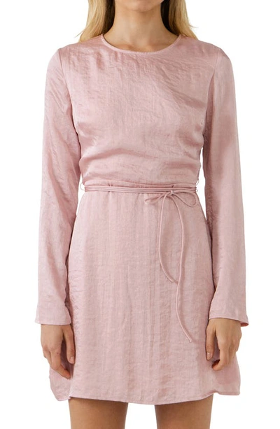 ENDLESS ROSE ENDLESS ROSE LONG SLEEVE A-LINE DRESS 