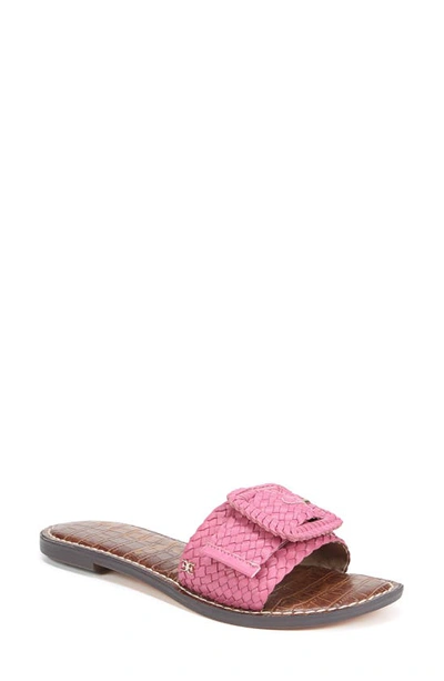 Shop Sam Edelman Gabriela 2 Slide Sandal In Carmine Rose