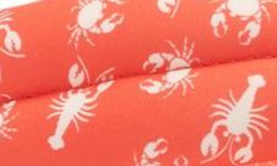 Shop Jeffrey Campbell Luau Platform Flip Flop In Red White Lobster Print