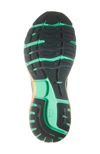 Shop Brooks Ghost 14 Running Shoe In Bright Green/ Gables/ Gold