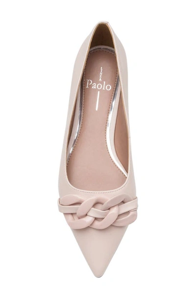 Shop Linea Paolo Nora Pointed Toe Flat In Pale Pink