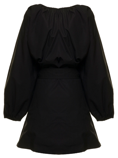 Patou Balloon Sleeves Dress In Black