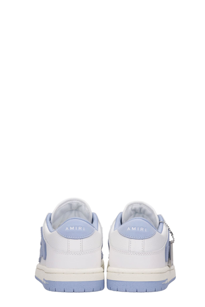 Shop Amiri Skel Top Sneakers In White Leather