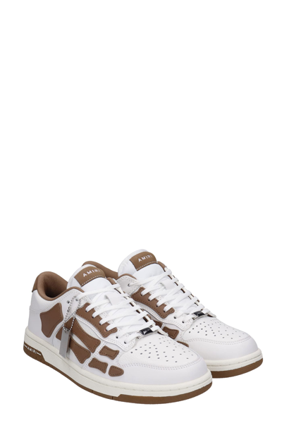 Shop Amiri Skel Top Sneakers In White Leather