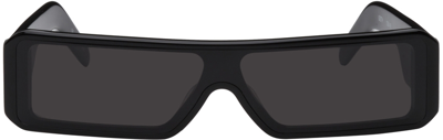 Shop Rick Owens Black Geth Sunglasses In 0909 Black