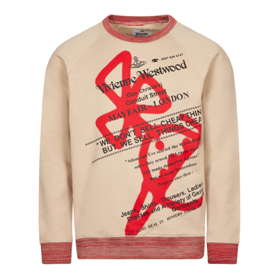 Shop Vivienne Westwood Raglan Sweatshirt In Beige