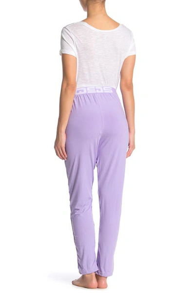 Shop Aqs Soft Knit Lounge Pants In Lavender