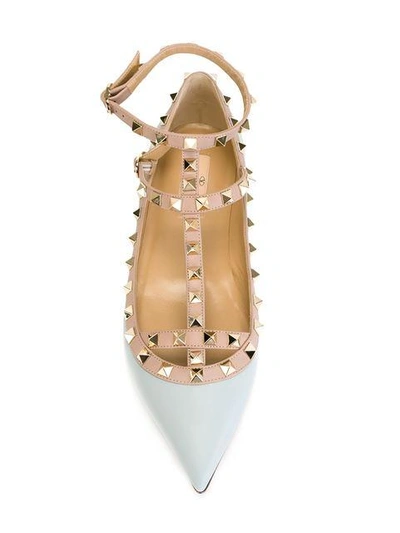 Shop Valentino 'rockstud' Ballerinas