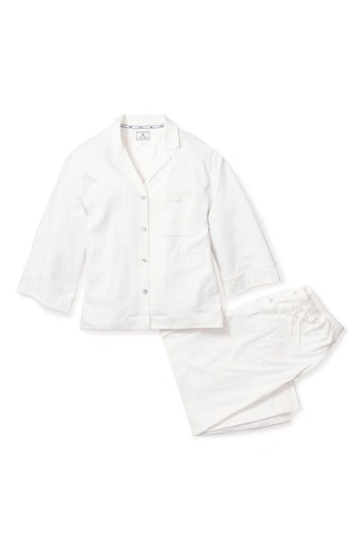 PETITE PLUME PETITE PLUME OLIVIA WIDE LEG PIMA COTTON PAJAMAS 
