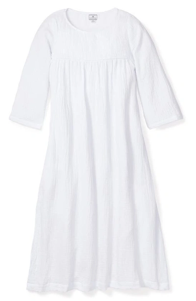 Shop Petite Plume Provence Cotton Gauze Nightgown In White