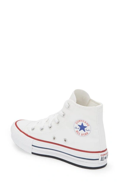 Shop Converse Chuck Taylor® All Star® Lift Platform Sneaker In White/ Garnet/ Navy
