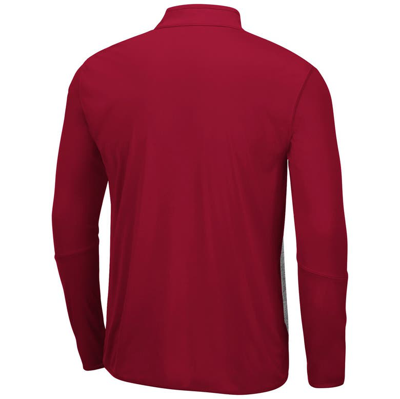 Shop Colosseum Heathered Gray/cardinal Iowa State Cyclones Prospect Quarter-zip Jacket In Heather Gray