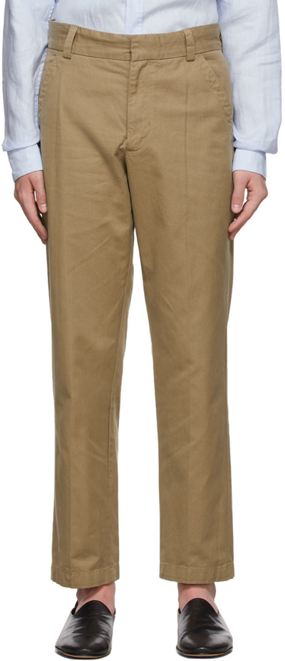 Shop Vince Brown Utility Trousers In Iron Woods-215irw