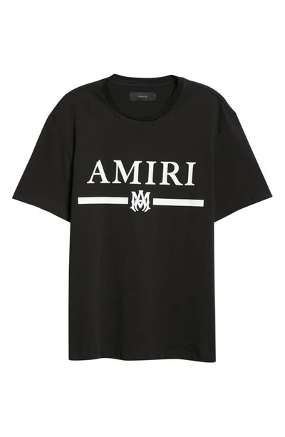 Shop Amiri M.a. Bar Logo Graphic Tee In Black