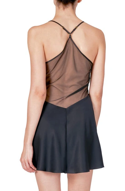 Shop Rya Collection Rosey Chemise In Black