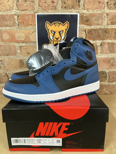 Nike Air Jordan 1 Retro High OG Dark Marina Blue Shoes 555088-404