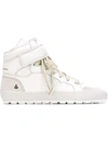 Isabel Marant Bessy Leather And Suede High-top Trainers In White
