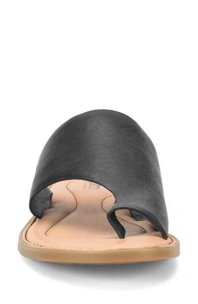 Shop Born Inti Slide Sandal In Black Leather