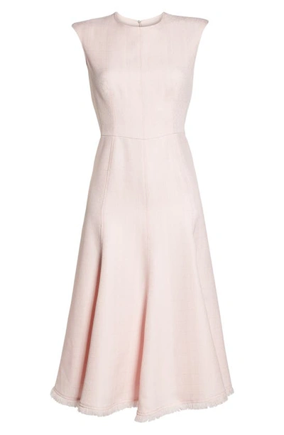 Eliza J Fringe Hem A-line Dress In Blush