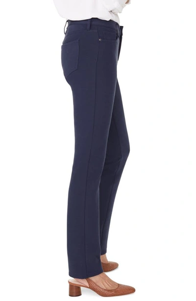 Shop Nydj Sheri Slim Fit Pants In Evening Tide