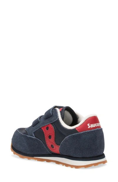Shop Saucony Baby Jazz Sneaker In Navy/red
