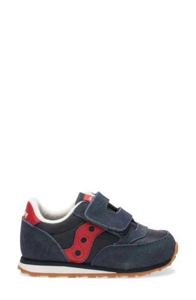 Shop Saucony Baby Jazz Sneaker In Navy/red
