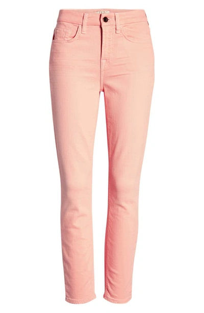 Shop Jen7 By 7 For All Mankind Sand Washed Ankle Skinny Jeans In Sandwashed Pink