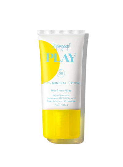 Shop Supergoop Play 100% Mineral Lotion Spf 50 Sunscreen 1 Fl. Oz. !