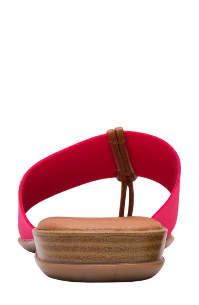 Shop Andre Assous Nice Sandal In Fuchsia Fabric