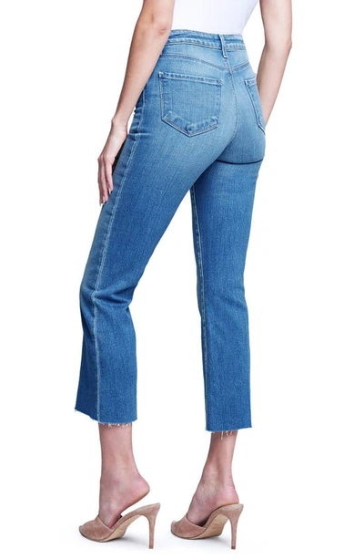 Shop L Agence Kendra High Waist Crop Flare Jeans In Atlantic