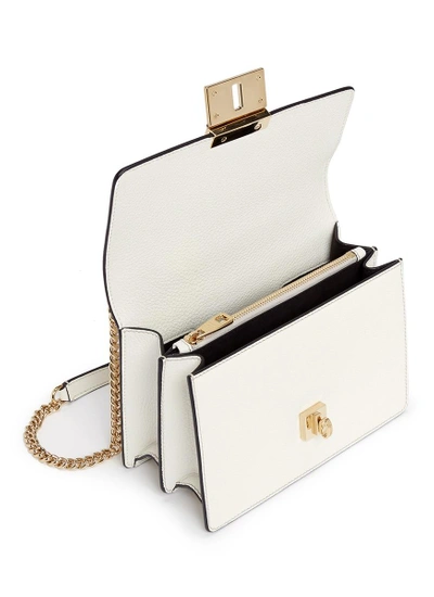 Shop Dolce & Gabbana 'rosalia' Leather Crossbody Bag