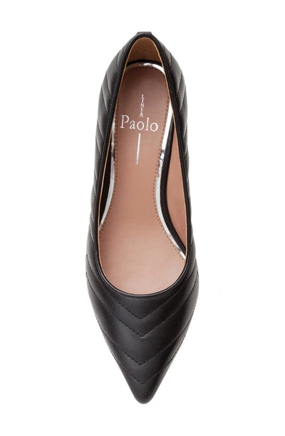 Shop Linea Paolo Odie Pointed Toe Pump In Black