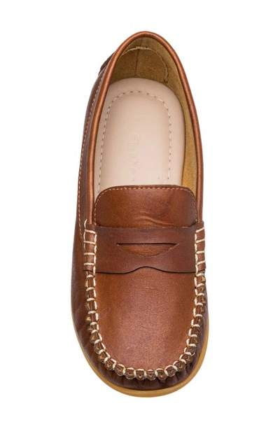 Elephantito Boy's Logan Penny Leather Drivers, Baby In Natural