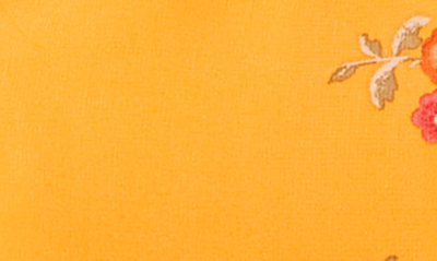 Shop 1.state Flutter Sleeve Smocked Neck Blouse In Orange