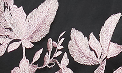 Shop Alex & Eve Embroidered Sleeveless Midi Dress In Black Rose