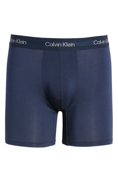 Shop Calvin Klein Ultra-soft Modern Stretch Modal Boxer Briefs In Vn7 Blue Shadow