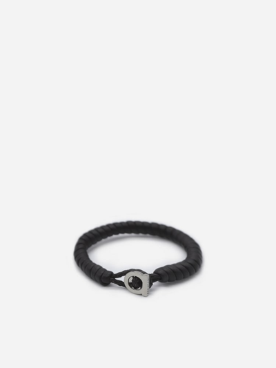 Shop Ferragamo Gancini Bracelet (s) In Leather In Black