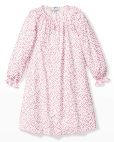 Shop Petite Plume Girl's Delphine Sweethearts Nightgown In Pink