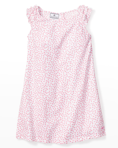 Shop Petite Plume Girl's Sweethearts Nightgown In Pink