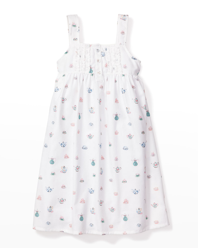 Shop Petite Plume Girl's High Tea Nightgown In White