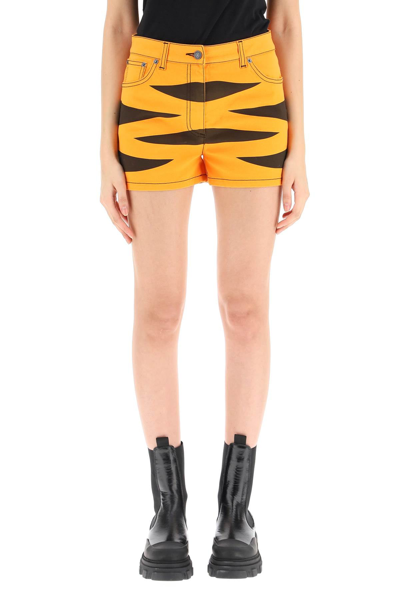 Shop Moschino Chinese New Year Capsule Tiger Shorts In Mixed Colours