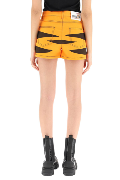 Shop Moschino Chinese New Year Capsule Tiger Shorts In Mixed Colours