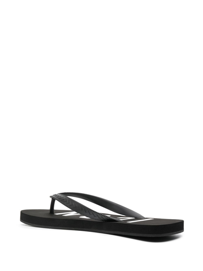Shop Dsquared2 Be Icon Flip Flops In Black