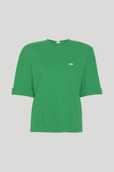 Shop Rotate Birger Christensen T-shirt Fausta In Green