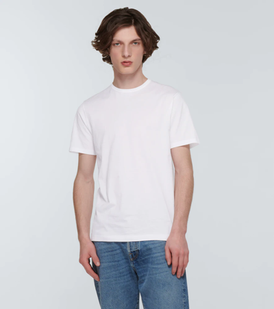 Shop Sunspel Classic Cotton T-shirt In White