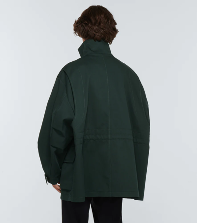 Shop Ami Alexandre Mattiussi Parka Coat In Evergreen/green